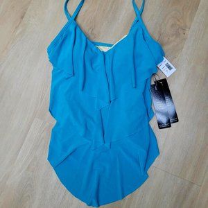 20. Magicsuit Tankini.  Size 10. Pool blue. NWT.